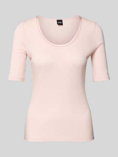 BOSS T-shirt met ronde hals, model 'Ejita' Lichtroze - 2