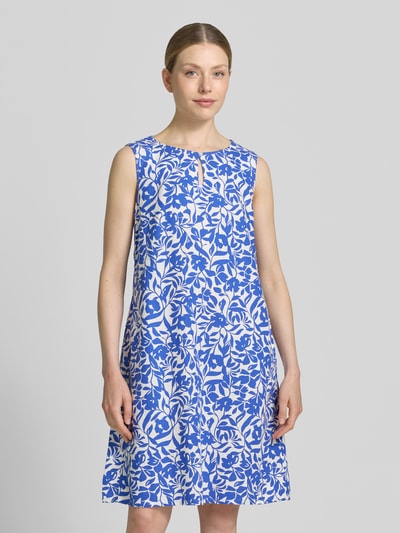 Betty Barclay Knielanges Leinenkleid mit Schlüsselloch-Ausschnitt Royal 4