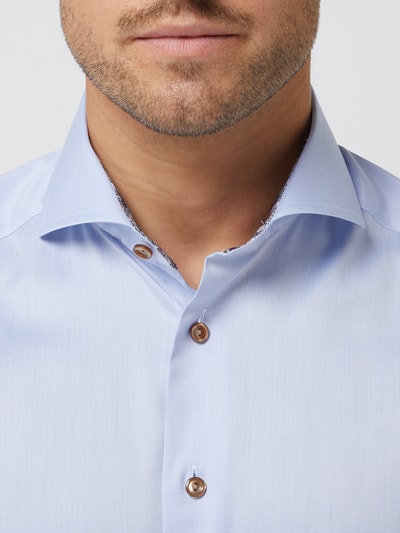 Eton Slim Fit Business-Hemd aus Twill Bleu 3