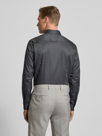 Jake*s Slim Fit Businesshemd in Premiumqualität Anthrazit 5