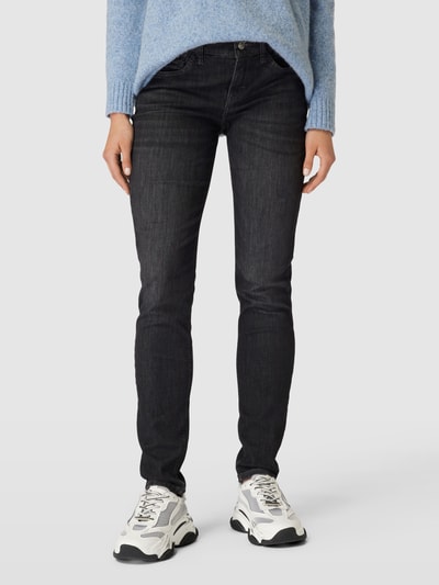 MAC Straight Leg Jeans im 5-Pocket-Design Modell 'SLIM WAVE' Dunkelgrau 4