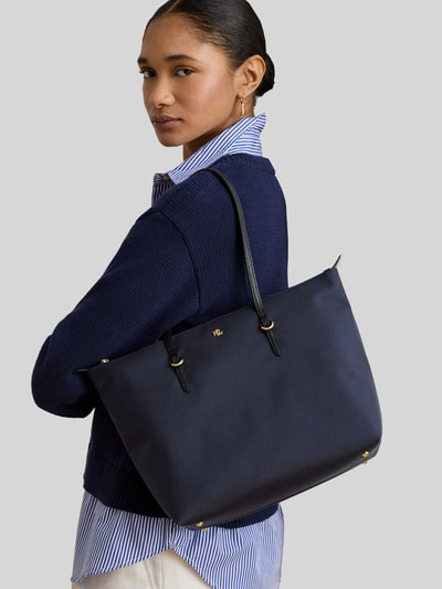 Lauren Ralph Lauren Torebka do ręki z detal z logo Ciemnoniebieski 1