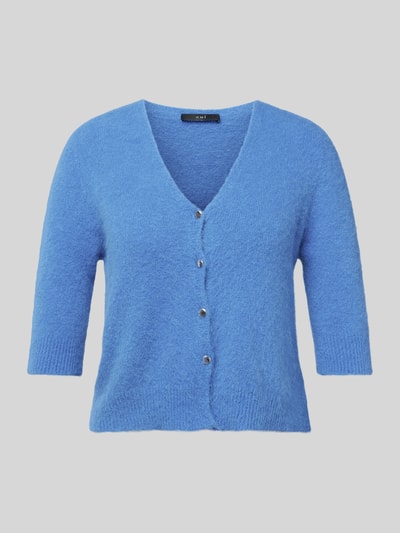 Oui Strickjacke mit Knopfleiste Blau 2