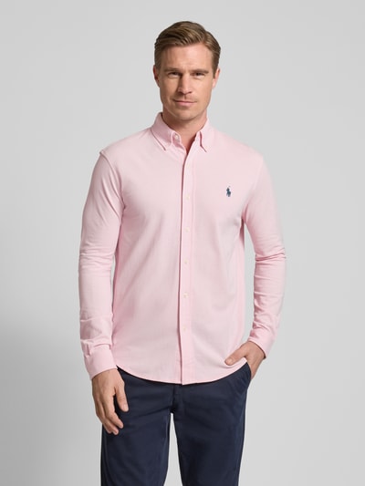 Polo Ralph Lauren Slim Fit Freizeithemd mit Logo-Stitching Rosa 4