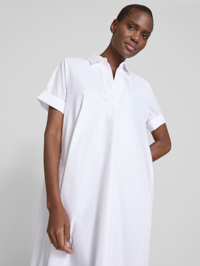 Windsor Knielange jurk met platte kraag Wit - 3