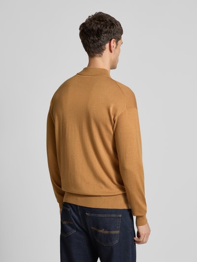 Scotch & Soda Strickpullover mit gerippten Abschlüssen Camel 5
