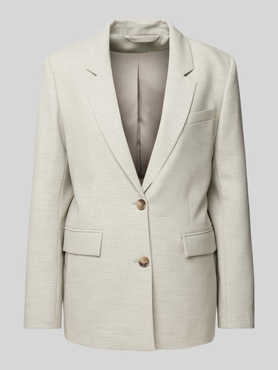 Selected Femme Blazer met paspelzak op de borst, model 'RITA' Beige gemêleerd - 1