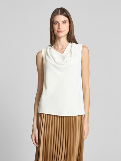 comma Top mit Wasserfall-Ausschnitt Offwhite 4