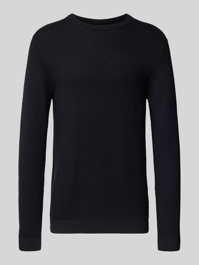 Jack & Jones Strickpullover mit Rundhalsausschnitt Modell 'OTTO' Black 2