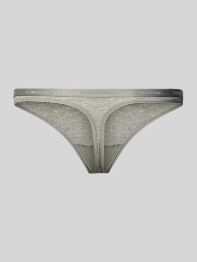 Calvin Klein Underwear Stringi z elastycznym paskiem z logo w zestawie 4 szt. Czerwony 3