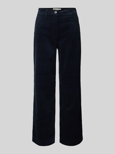 Marc O'Polo Straight fit corduroy broek met verkorte lengte Marineblauw - 2