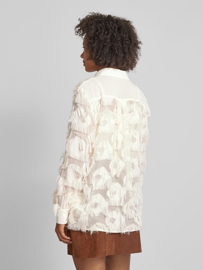 Marella Blouse met platte kraag, model 'DOUGLAS' Offwhite - 5