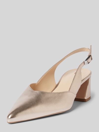 Högl Slingbacks aus echtem Leder Rose Gold 1