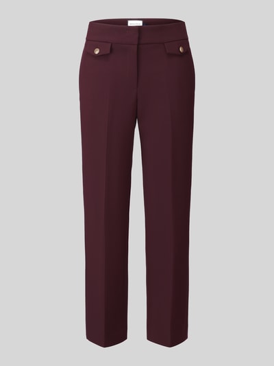 SEDUCTIVE Regular Fit Weite Hose mit Viskose-Anteil Modell 'ALARA' Bordeaux 2