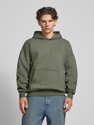 Only & Sons Hoodie met licht verbrede schouders, model 'DAN LIFE' Rietgroen - 4