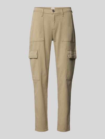 Brax Jeans met cargozakken, model 'MILEY' Olijfgroen - 2