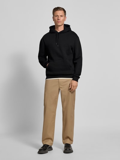 Les Deux Hoodie mit Känguru-Tasche Modell 'Danton' Black 1