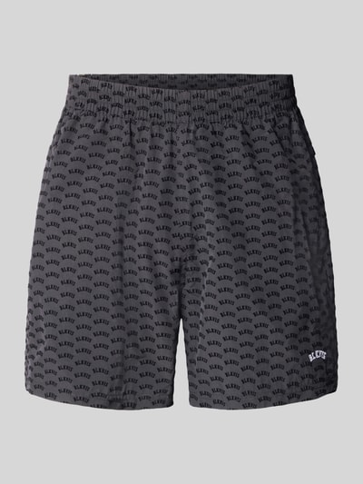 BLKVIS Korte regular fit broek met labelstitching Zwart - 2