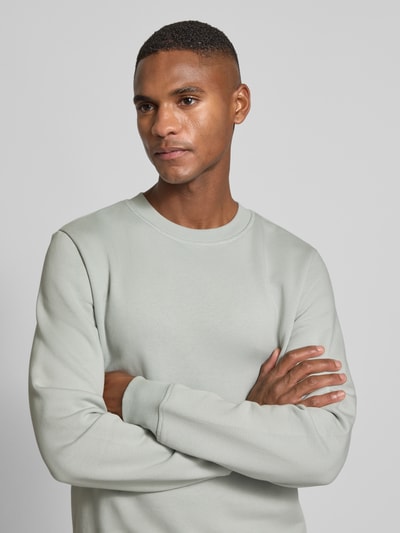 MCNEAL Regular Fit Sweatshirt aus Baumwoll-Mix mit Rundhalsausschnitt Hellgruen 3
