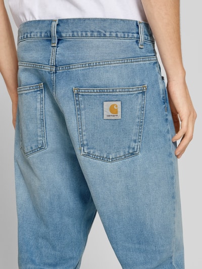 Carhartt Work In Progress Straight Fit Jeans im 5-Pocket-Design Modell 'NEWEL' Jeansblau 3