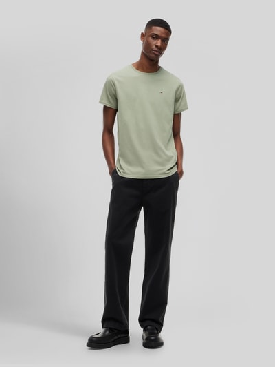 Tommy Jeans regular fit T-shirt van puur katoen Rietgroen - 1