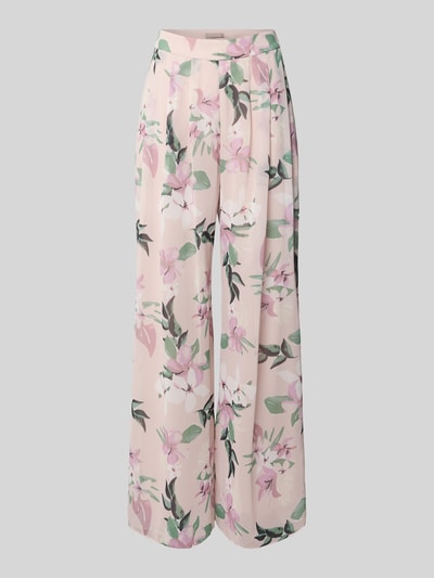 Christian Berg Cocktail Spodnie w stylu Marleny Dietrich o kroju relaxed fit z elastycznym pasem Jasnoróżowy 2