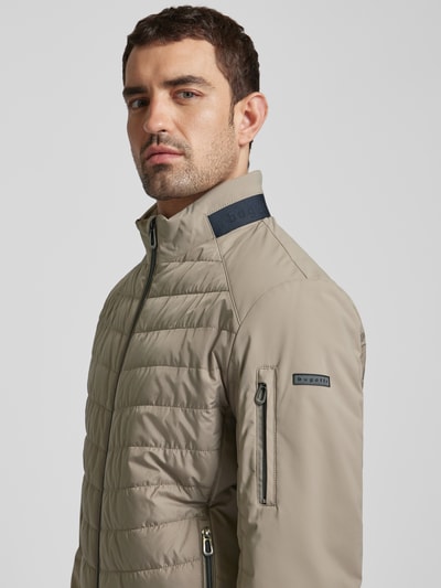 bugatti Steppjacke mit Stehkragen Beige 3