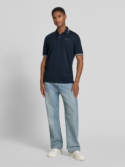bugatti Regular Fit Poloshirt mit Logo Marine 1