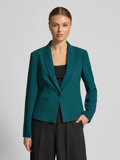 COMMA Slim Fit Blazer mit Paspeltaschen Petrol 4