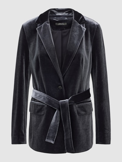 comma Blazer met effectgaren Grafiet - 2