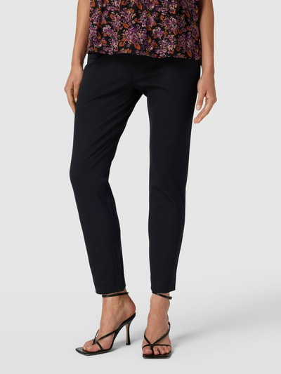 Lauren Ralph Lauren Skinny fit stoffen broek met naadritssluiting, model 'KESLINA' Zwart - 4