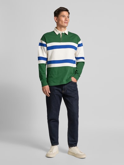 Tommy Hilfiger Sweatshirt mit Kentkragen Hellgruen 1