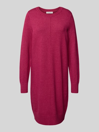Christian Berg Woman Sukienka z dzianiny o długości do kolan z okrągłym dekoltem Fuksjowy melanż 2
