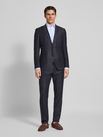 Jake*s Slim Fit Business-Hemd mit extra langem Arm Bleu 1