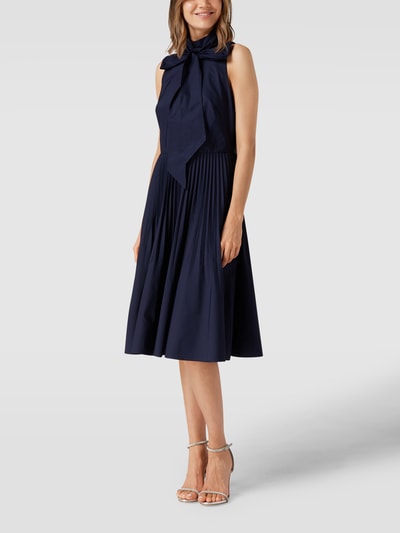 Lauren Ralph Lauren Cocktailkleid in Midilänge mit Schluppe Marine 4