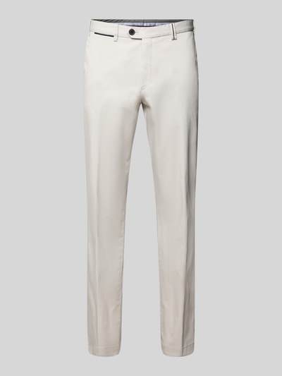 Hiltl Regular Fit Hose mit Eingrifftaschen Modell 'Peaker' Kitt 2