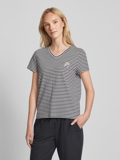 Tom Tailor T-Shirt mit V-Ausschnitt Black 4