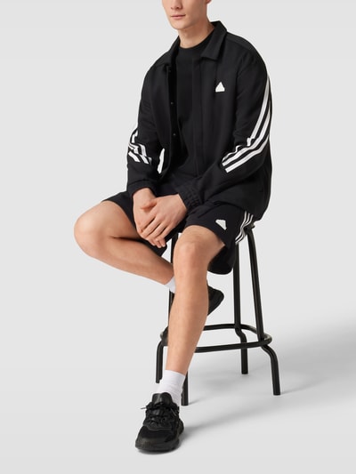 ADIDAS SPORTSWEAR Kurtka koszulowa z nadrukiem z logo Czarny 1