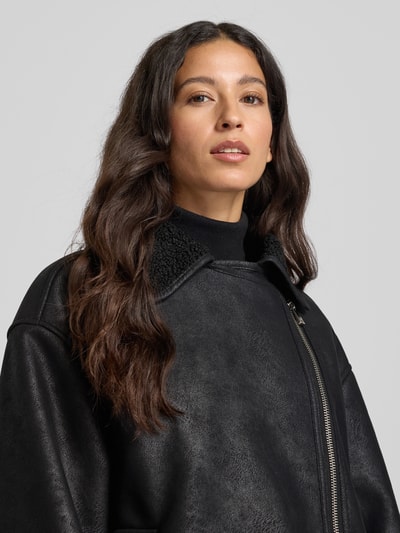 Jake*s Casual Jacke in Leder-Optik Black 3
