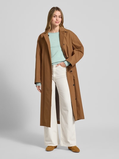 Christian Berg Woman Sweter z dzianiny z dekoltem w łódkę Jasnoturkusowy melanż 1