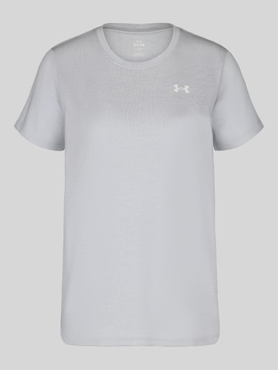 Under Armour Loose Fit Sport-T-Shirt mit Logo-Print Hellgrau 2