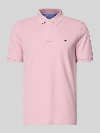 Fynch-Hatton Regular Fit Poloshirt mit Logo-Stitching Hellrosa 2