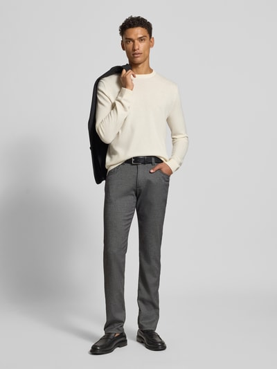 bugatti Regular fit broek met viscose, model 'Cordoba' Antraciet - 1