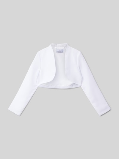 DANAMADE Regular Fit Bolero mit offener Vorderseite Weiss 1