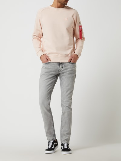 Alpha Industries Sweatshirt met mouwzak Zalm - 1