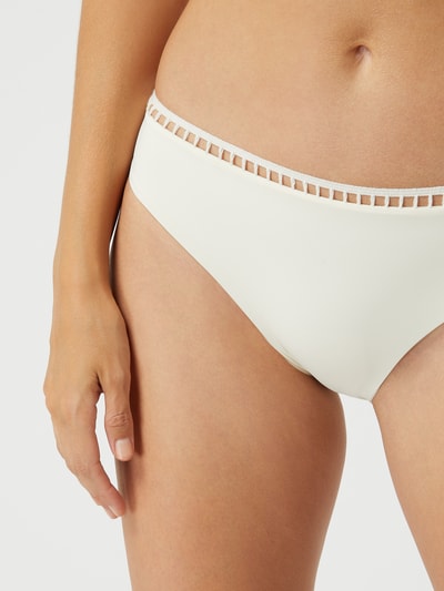 Chiara Fiorini Bikini-Hose mit Zierborte  Offwhite 3