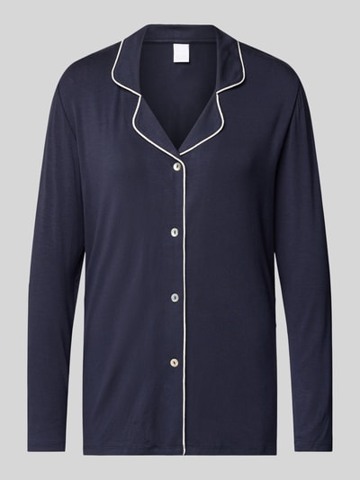 CCDK Copenhagen Pyjama-Oberteil mit Reverskragen Modell 'Joy' Dunkelblau 1