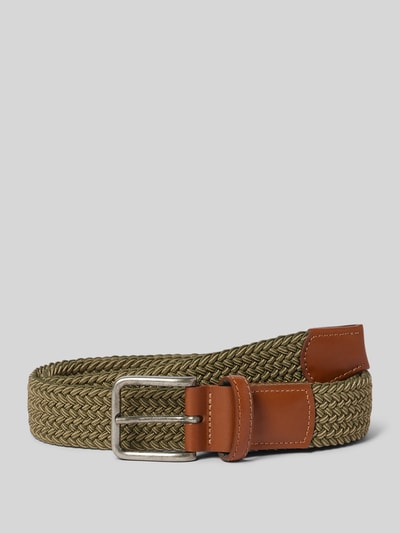 Lloyd Men's Belts Riem in gevlochten look, model 'Lloyd' Leem - 1