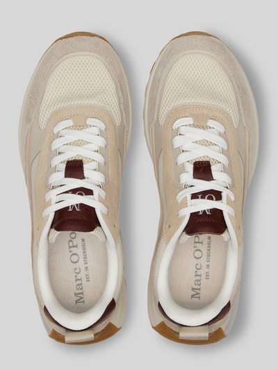 Marc O'Polo Low-top-sneakers van echt leer Beige - 3