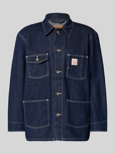 Levi's® Relaxed Fit Jeansjacke mit Logo-Patch Modell 'Berkley' Dunkelblau 2